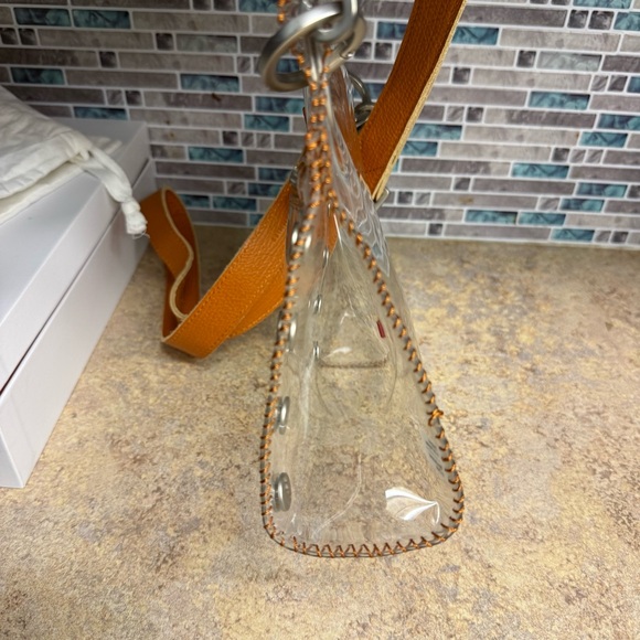 Hammitt Tony Small Candlelight Orange Clear purse - Picture 6 of 6